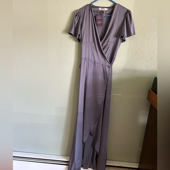 Handmade silk wrap dress - Picture 2 of 3